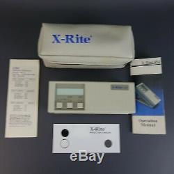 X-Rite 404 A 3 Color Reflection Densitometer Calibrated with Calibration Kit