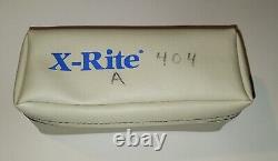 X-Rite 404 Densitometer With Rechargeable Batteries