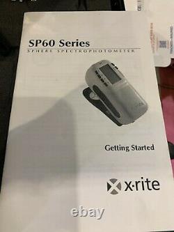 X-Rite SP62 Sphere Spectrophotometer withX-Rite Color Master SW, New Battery, Case