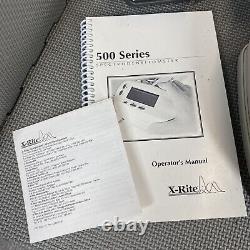 X-Rite Spectrodensitometer 500 Series Handheld Color Model 504 Training CDs Case