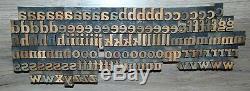 140 13/16 Bois Typo Blocs D'impression Type De Minuscules Alphabet