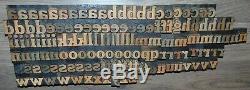 142 1 Bois Typo Blocs D'impression Type De Minuscules Alphabet