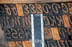 189 Blocs D'impression En Bois De Presse-lettres 1,38 Imprimantes Haut Alphabet Type Police Abc
