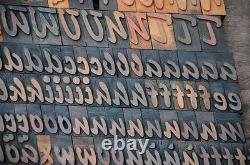 189 Blocs D'impression En Bois De Presse-lettres 1,38 Imprimantes Haut Alphabet Type Police Abc