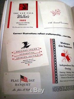 1944 American Type Founders Catalogue Intitulée Ornements Typeset Par Atf