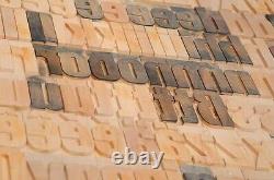 202pcs 2.83 Blocs D'impression En Bois De Presse-lettres Alphabet En Bois Type Imprimante