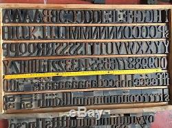 203 Pcs 50 MM Hamilton Serif Wood Type Typographie Western Print Block 4