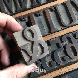 203 Pcs 50 MM Hamilton Serif Wood Type Typographie Western Print Block 4