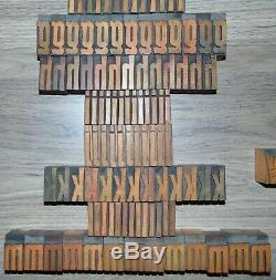 336 1 5/16 Bois Typo Blocs Type D'impression Minuscules Alphabet