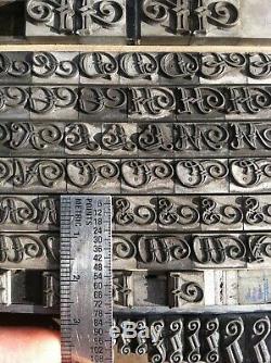 36 Pt + 24 Pt. Typographie Clearcut Initiales Ombrées Casquette / Rançon Ombré