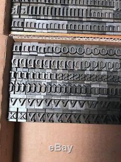 36 Pt. Caslon Bold Letterpress Métal Type Rare Atf 817