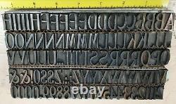 48 Pt Wood Type Vintage Letterpress Kelsey Type De Métal