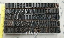 48 Pt Wood Type Vintage Letterpress Kelsey Type De Métal