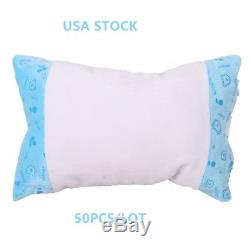 50pcs Sublimation Blanks Mini Coussin Taie D'oreiller Avec Bear Pattern Cartoon