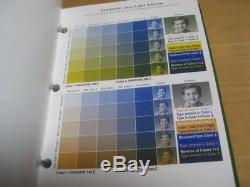 5 Pantone Color Swatch Exemples De Livres Utilisés Clean Metallics Tints Chips Binders