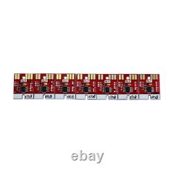 7x Puce Permanente pour Mimaki LF140-0728 UJF3042/ UJF6042 Cartouche UV CMYKLCLMWh