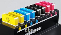 8Pcs 370ml Cartouches d'encre de recharge verticales pour l'imprimante Roland VS-420 VS-540