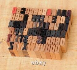 A-z Alphabet 0.55 Presse-lettres Blocs D'impression Bois Type Millésime