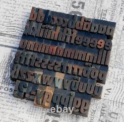 A-z Alphabet 1.42 Presse-lettres Blocs D'impression En Bois Type D'imprimante Vintage