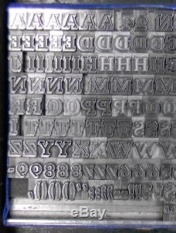 Alphabets En Métal Type D'impression Typographique Import Bauer 24pt Beton Open Ml85 4 #