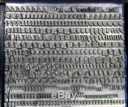 Alphabets Letterpress Type D'impression Import 24p Post Médiéval Italique Ml63 9 #