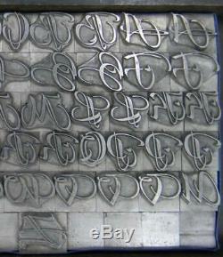 Alphabets Letterpress Type D'impression Importer Ta 52pt Rhapsodie Swash Caps Mm61 8 #