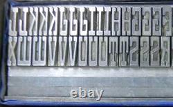 Alphabets Metal Letterpress Printing Type 36pt Newport Monogrammes Mn49 3#