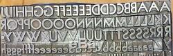 Alphabets Métal Letterpress Type D'impression Cloître 30pt Old English Mm79 10 #