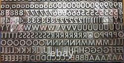 Alphabets Metal Letterpress Type Title 36pt Gothic Bold Expanded Mm70 17 #