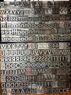 Alphabets Métal Letterpress Type Titre 72pt Alternate Gothic Bold Mm73 30 #