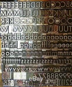 Alphabets Métal Letterpress Type Titre 72pt Alternate Gothic Bold Mm73 30 #