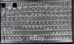 Alphabets Métal Type De Typographie Atf 24 Pts + Type Swash Ml37 7 #