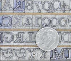 Alphabets Métalliques Type D'impression 30press Hadriano Stone Cut Ml24 4 #