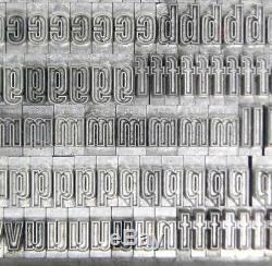 Alphabets Métalliques Type D'impression Typographique Atf 24pt Whedons Gothic Outline Mm46 6 #