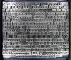 Alphabets Métalliques Type D'impression Typographique Importation Italie 18pt Nova Augustea Ml81 5 #