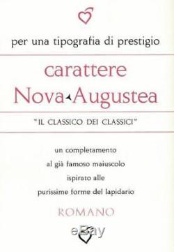 Alphabets Métalliques Type D'impression Typographique Importation Italie 18pt Nova Augustea Ml81 5 #
