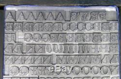 Alphabets Métalliques Type D'impression Typographique Importation Sb 30pt Fry's Ornamented Ml80 5 #