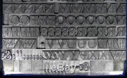 Alphabets Métalliques Type D'impression Typographique Importation Sb 30pt Fry's Ornamented Ml80 5 #