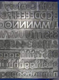 Alphabets Métalliques Type Typographie 72pt Xxème Siècle Bold Ml66 18 #