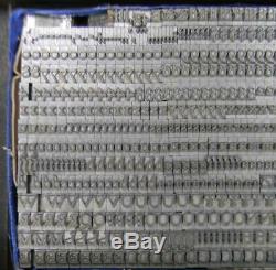 Alphabets Type De Métal Typo Impression 18pt Goudy Ouvert Mn24 7 #