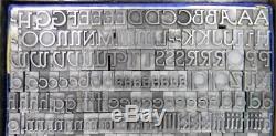Alphabets Vintage, Impression Typographique Métalliques, Type Bb & S 36pt, Parsons, Ml96, 9 #