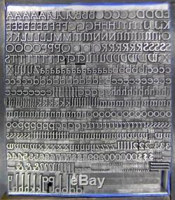 Alphabets Vintage Lettres Typographiques Métalliques Type Bb & S 30pt Parsons Ml84 11 #