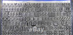 Alphabets Vintage Lettres Typographiques Métalliques Type Bb & S 30pt Parsons Ml84 11 #