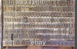 Alphabets Vintage Metal Letterpress Print Type 48pt Cloister Black B61 15# 
<br/>Alphabets vintage en métal pour imprimerie typographique 48pt Cloister Black B61 15#