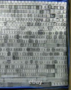 Alphabets Vintage Metal Letterpress Type 12pt Melior Grand Visage Mn39 5#