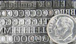 Alphabets Vintage Metal Letterpress Type 14pt Melior Semi Bold Mn06 6#