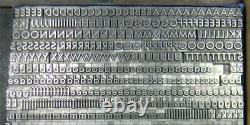 Alphabets Vintage Metal Letterpress Type 18pt 20th Century Medium Mn56 6 #