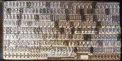 Alphabets Vintage Métal Typographie Impression Lettre 24pt Glyptique Condensé A87 6#