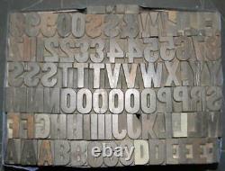 Alphabets Wood Letterpress Type Hamilton 4line 5/8 Gothic Bold Mw20 2 #