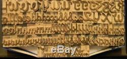 Alphabets Wood Type D'impression Typographique Import Sb 6line 1 Glenmoy 146pc Mw02